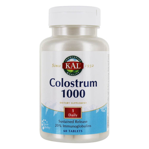 KAL Colostrum 1000 мг. (Молозиво) 60 таблеток