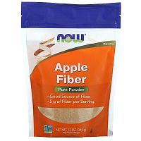 Apple Fiber Pure Powder (яблочная клетчатка чистый порошок) 340 г (Now Foods)