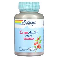 Solaray CranActin Chewable (Экстракт клюквы) 200 мг. 60 жевательных таблеток