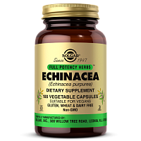 Solgar Echinacea Экстракт эхинацеи пурпурной 100 вегетарианских капсул