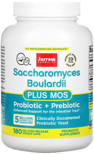 Saccharomyces Boulardii 5 млрд КОЕ (Сахаромицеты Булларди) 180 вег капсул (Jarrow Formulas)
