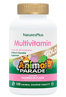 Animal Parade Gold (витаминно-минеральный комплекс для детей) 120 табл (NaturesPlus) срок 07/2026