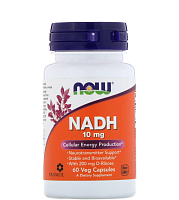 Now Foods NADH (НАДH) 10 мг. 60 растительных капсул