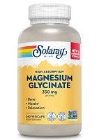 Magnesium Glycinate 350 мг (Глицинат Магния) 240 вег капсул (Solaray)