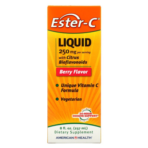 Ester-C 250 Мг (Жидкий витамин С с цитрусовыми биофлавоноидами) 237 мл (American Health)