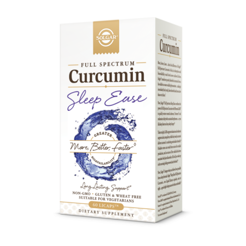 Solgar Full Spectrum Curcumin Sleep Ease (Куркумин, ГАМК, Мелатонин) 60 капсул