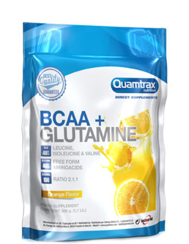 BCAA 2:1:1 + Glutamine Powder 500 г (Quamtrax)