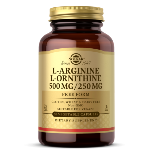 Solgar L-Аргинин/L-Орнитин (L-Аргинин/L-Орнитин) 500 мг./250 мг. 50 вегетарианских капсул