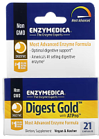 Digest Gold with ATPro (Пищеварительные ферменты) 21 капсул (Enzymedica)