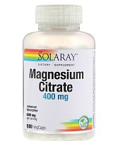 Magnesium Citrate 400 mg (Цитрат магния 400 мг) 180 капсул (Solaray)