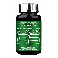 Vitamin D-3 500 IU 12,5 мкг 250 капсул (Scitec Nutrition)
