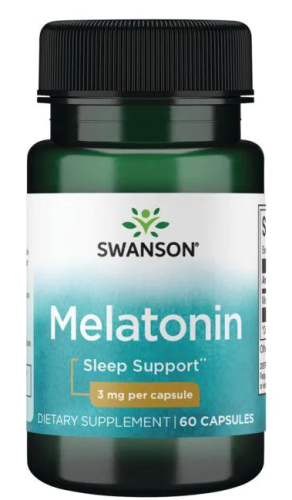 Melatonin (Мелатонин) 3 мг 60 капсул (Swanson)
