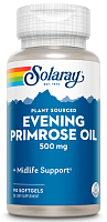 Evening Primrose Oil 500 mg срок 07.2024 (Масло примулы вечерней 500 мг) 90 мяг капсул (Solaray)