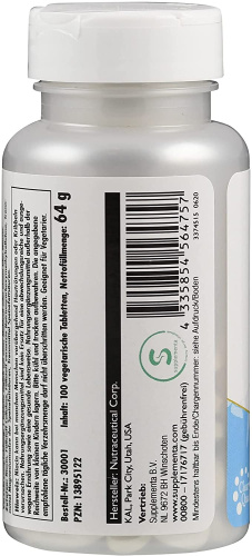 KAL Niacin (Ниацин, B3) 250 мг. 100 таблеток фото 2