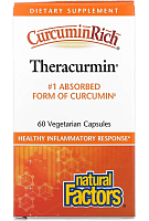 Theracurmin 30 mg Curcumin (Теракурмин 30 мг куркумин) 60 вег капсул (Natural Factors)