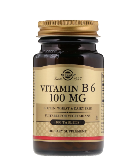 Solgar Vitamin B6 100 мг. 100 таблеток фото 2
