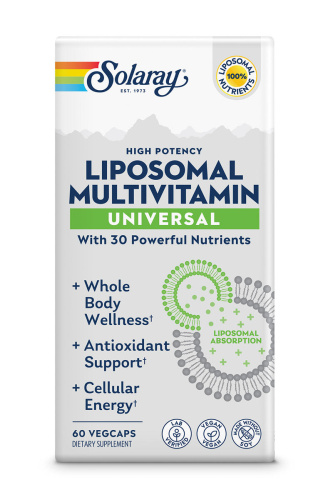 Solaray High Potency Liposomal Multivitamin Universal (Высокоэффективные липосомальные мультивитамины) 60 растительных капсул фото 4