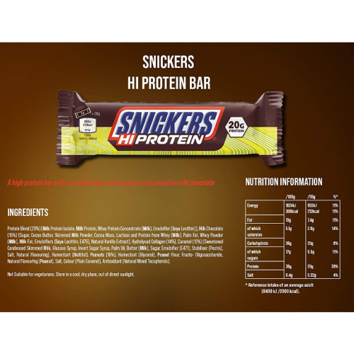 Snickers HiProtein Bar 55 гр (Mars Incorporated) фото 2