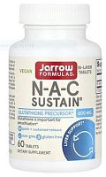 NAC Sustain 600 мг (N-Ацетил L-цистеин) 60 таблеток (Jarrow Formula)