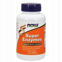 Now Foods Super Enzymes (Супер Энзимы) 90 таблеток