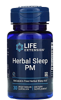 Herbal Sleep PM (Растительный комплекс для сна без мелатонина) 30 вег капсул (Life Extension)