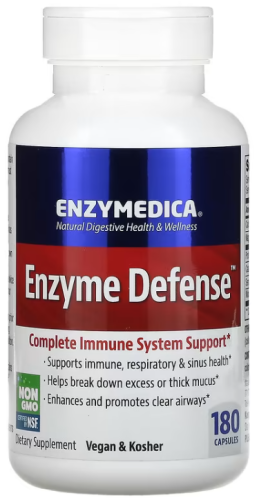 Enzyme Defense (Протеолитические Ферменты) 180 капсул (Enzymedica) фото 4 Enzyme Defense (Протеолитические Ферменты) 180 капсул (Enzymedica) фото 4