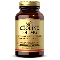 Solgar Холин (Choline) 350 мг. 100 растительных капсул