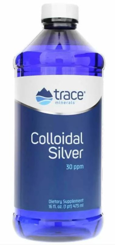 Colloidal Silver 30 PPM (Коллоидное серебро 30 частей на миллион) 473 мл Trace Minerals