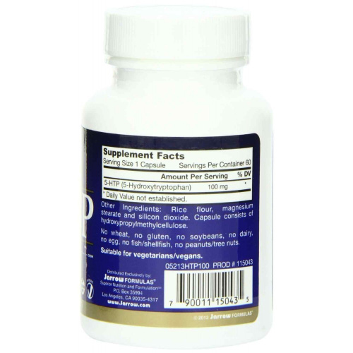 5-HTP 100 мг 60 капсул (Jarrow Formulas) фото 2