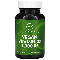 Vegan Vitamin D-3 5000 IU (Веганский витамин Д-3) 60 капсул (MRM)