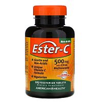 Vitamin C Ester-C with Citrus Bioflavonoids 500 мг 225 таблеток (American Health)