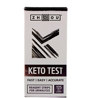 Kето тест 125 тест-полосок (Zhou Nutrition)