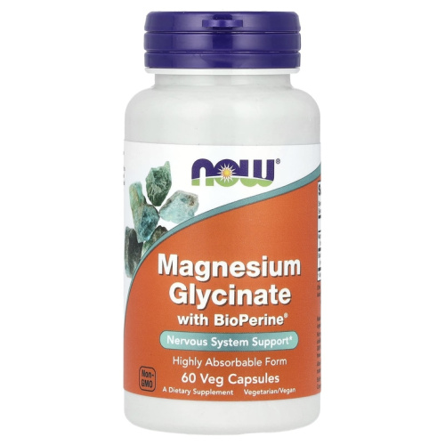 Magnesium Glycinate with BioPerine (Глицинат магния) 60 капсул (Now Foods)