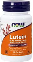 Now Foods Lutein (Лютеин) 10 мг. 60 мягких капсул