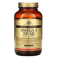 Solgar Двойная Омега-3 700 мг. ЭПК и ДГК (EPA & DHA) 120 капс.