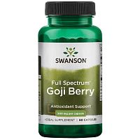 Swanson Full Spectrum Goji Berry (Ягоды годжи полного спектра) 500 мг. 60 капсул 