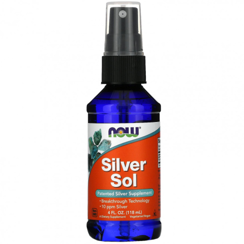 Silver Sol (Cеребряная вода) 118 мл (Now Foods)