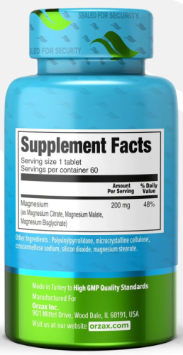 Magnesium Triple Complex 60 таблеток (Orzax) фото 2