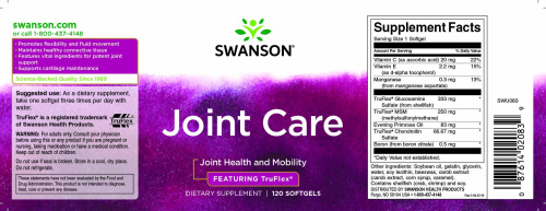 Joint Care 120 мягких капсул (Swanson) фото 2