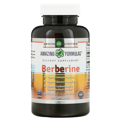 Berberine (Берберин) 500 мг 120 капсул (Amazing Nutrition) фото 3