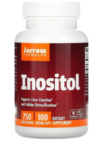 Jarrow Formulas Vegan Inositol (Инозитол) 750 мг. 100 растительных капсул фото 2