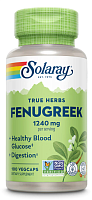 Solaray True Herbs Fenugreek (Пажитник) 1240 мг. 100 растительных капсул