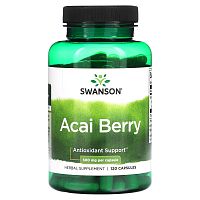 Acai Berry 500 mg (Ягоды Асаи 500 мг) 120 капсул (Swanson)