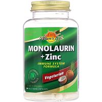 Nature's Life Monolaurin + Zinc (Монолаурин и цинк) 90 капсул
