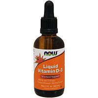 Now Foods Liquid Vitamin D-3 (Витамин D-3 жидкий) 400 МЕ 60 мл.