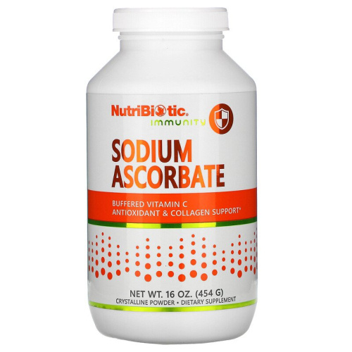 Sodium Ascorbate (аскорбат натрия кристаллический порошок) 454 г (NutriBiotic)