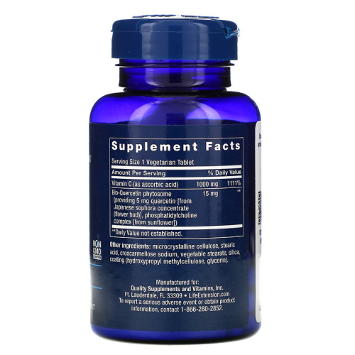 Vitamin C & Bio-Quercetin Phytosome (Витамин C с фитосомами биокверцетина) 60 табл. (Life Extension) фото 2