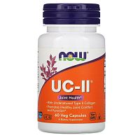 Now Foods UC-II Joint Health (Неденатурированный коллаген типа II) 60 растительных капсул