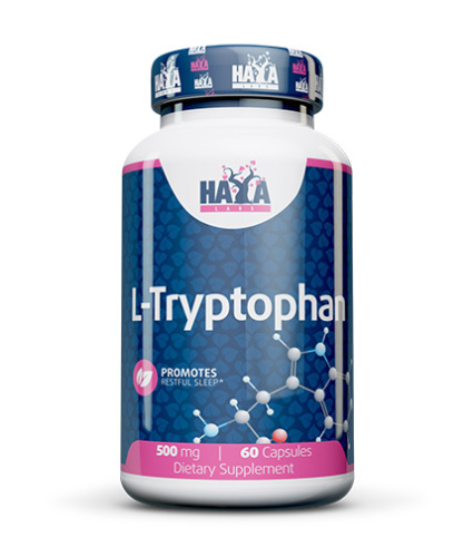 Haya Labs L-Tryptophan (L-Триптофан) 500 мг. 60 капсул