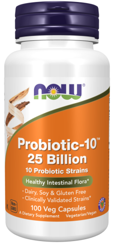 Now Foods Probiotic-10 25 млрд. 100 вегетарианских капсул